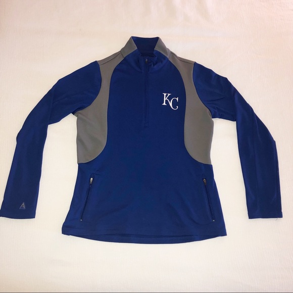 Antigua Tops - Kansas City Royals 1/4 Zip Pullover